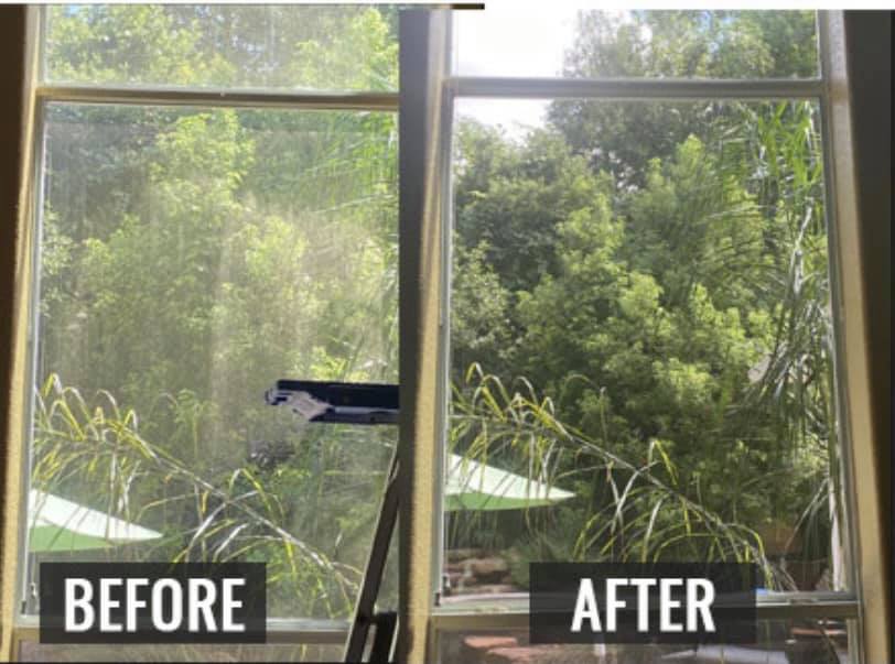 Window, before and after
