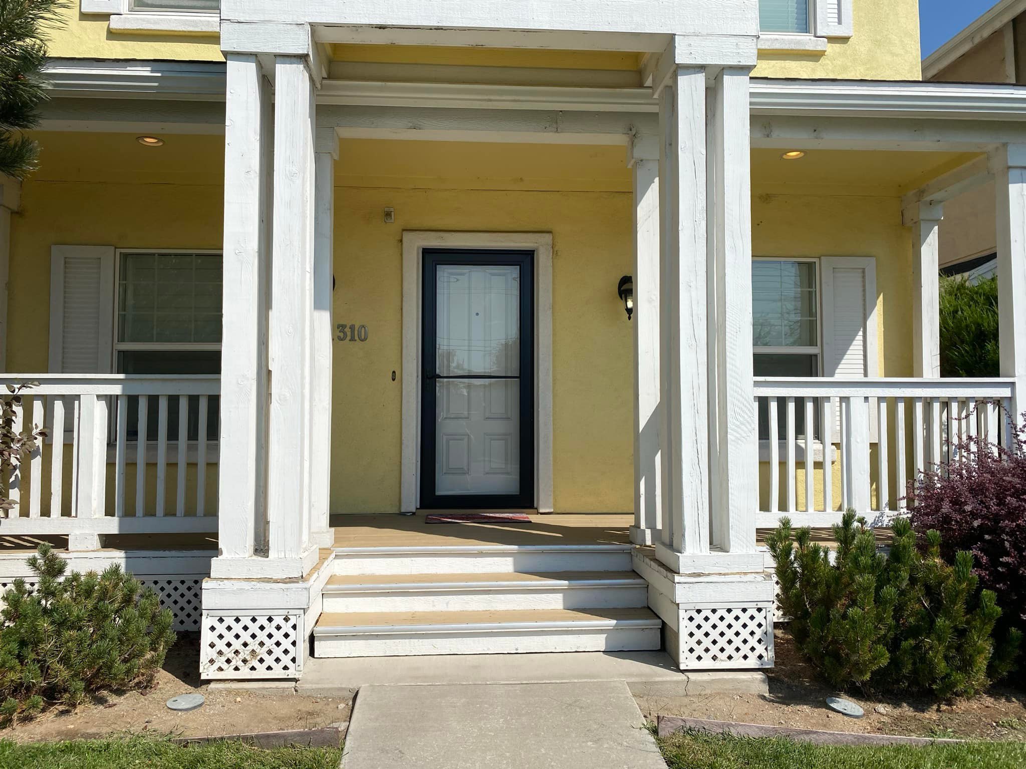 Front porch before washing