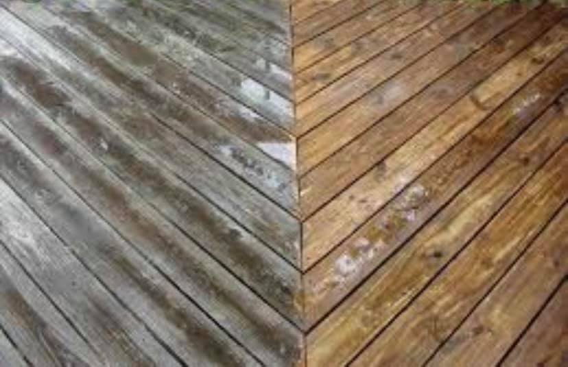 Deck boards, before and after